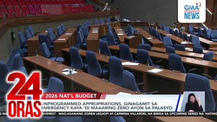 Unprogrammed appropriations, ginagamit sa emergency kaya ‘di maaaring zero, ayon sa Palasyo | 24 Oras
