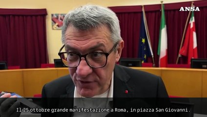 Landini: "Il 25 ottobre grande manifestazione a Roma"