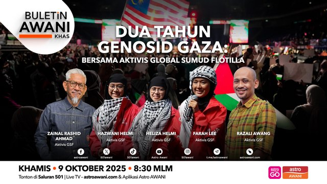 Buletin AWANI Khas: Dua tahun genosid Gaza | Bersama aktivis Global Sumud Flotilla