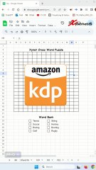 Make crossword puzzle in Google Sheet - Excel Tips and Tricks
