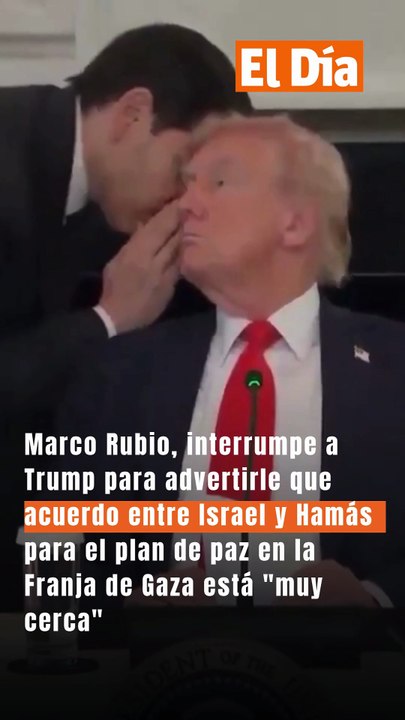 Trump anuncia el acuerdo en primera fase del plan de paz para Gaza entre Israel y Hamás