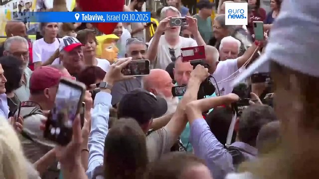 Israelitas e palestinianos celebram após anúncio de cessar-fogo em Gaza