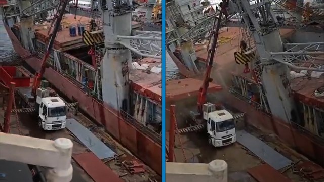 Tuzla Tersaneler Bölgesi'nde gemi yan yattı: 1 ölü