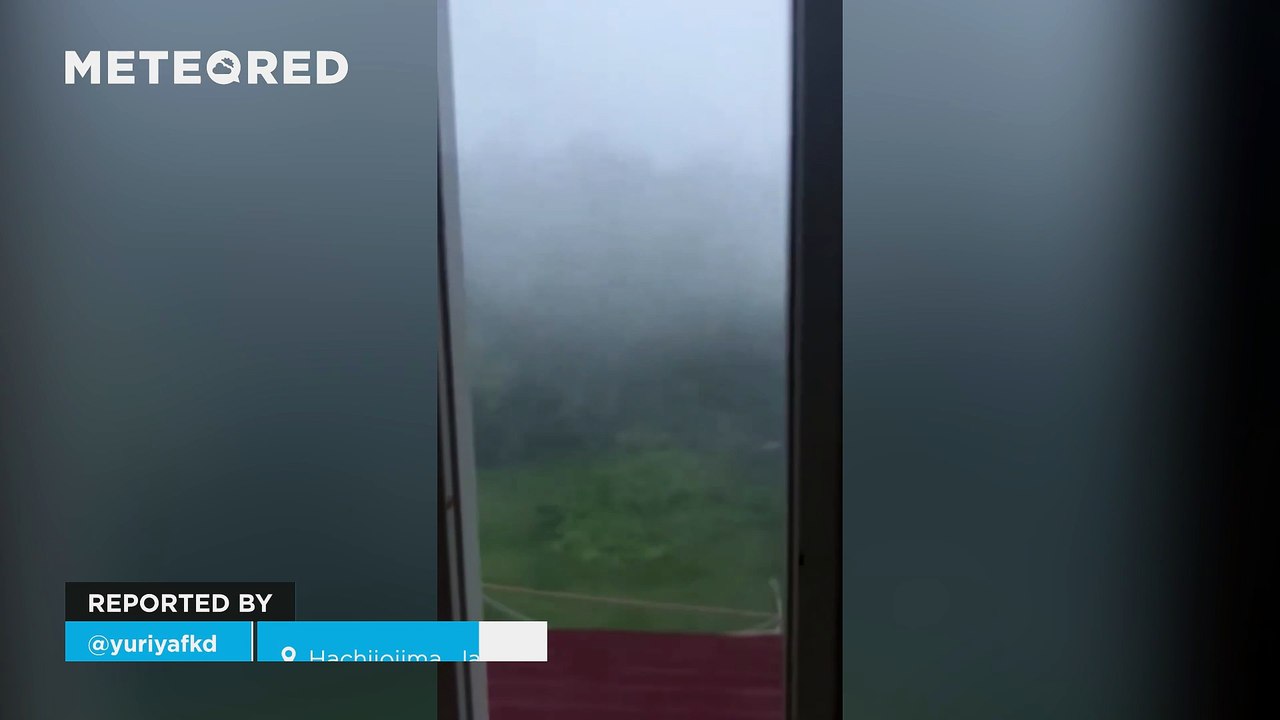 Super Typhoon Halong made landfall in Hachijojima, Japan