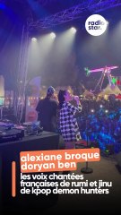 Alexiane Broque et Doryan Ben interprètent  “libre” du film kpop demon hunters sur scène et c’est à la Nocturne de la Foire de Marseille #alexianebroque #doryanben #kpopdemonhunters #rumi #jinu #foiredemarseille #concert #live #showcase #radiostar