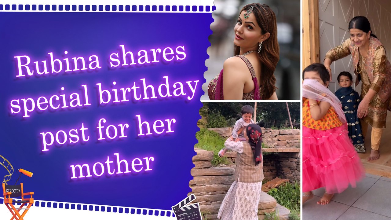 Rubina Dilaik shares adorable video of her mother and twin daughters