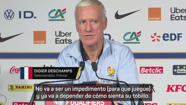 DESCHAMPS habla sobre MBAPPÉ y si tendrá minutos tras su LESIÓN: Dependerá de su TOBILLO