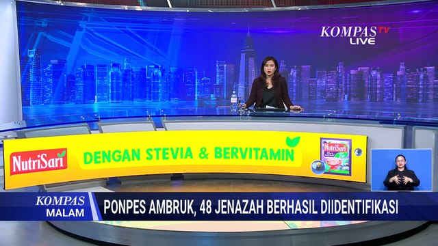 Total 48 Jenazah Korban Ambruknya Ponpes Al-Khoziny Berhasil Diidentifikasi Tim DVI | KOMPAS MALAM