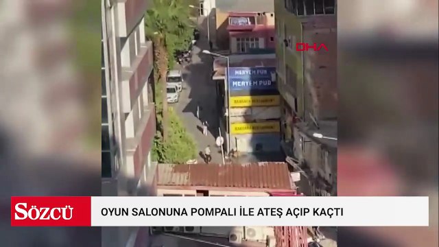 Oyun salonuna pompalı ile ateş açıp kaçtı, polisin takibiyle yakalandı