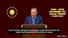Gaza, Erdogan: Turchia contribuirà a vigilare su attuazione accordo