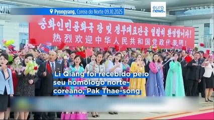 Primeiro-ministro chinês chega à Coreia do Norte para celebrar 80 anos do partido no poder