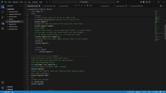 Nonprimitive. javascript