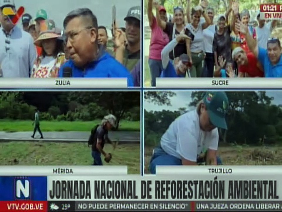 Más de 7 mil árboles sembrados en el estado Zulia durante jornada de reforestación ambiental