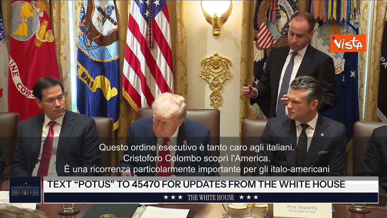 Trump ripristina festa Cristoforo Colombo cancellata da Biden: Amiamo gli italiani