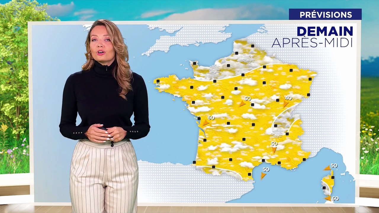 Gennifer Demey - Météo M6 du 09/10/2025 - Vendredi en Grisaille, Chaleur Estivale dans le Sud et Baisse des Températures la Semaine Prochaine ☀️🌫️