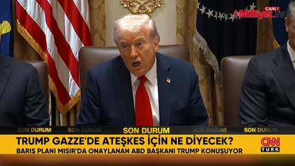 Trump: Gazze'de savaşı bitirdik, Erdoğan harika bir iş çıkardı