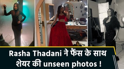 Rasha Thadani का अनदेखा  अंदाज, शेयर किए unseen BTS moments