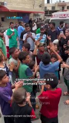 Palestinos e israelíes celebran anuncio de alto el fuego