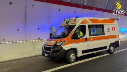 Esercitazione Anas  nella galleria Caltanissetta sulla SS640 Strada degli Scrittori