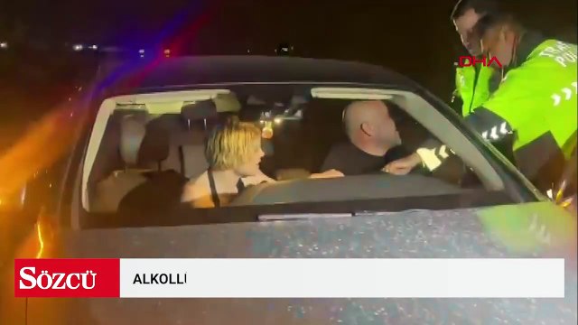 Alkollü sürücü, 'Valiyi arayacağım', yanındaki yolcu ise ‘Babam hakim’ diye polisi tehdit etti: 2 tutuklama