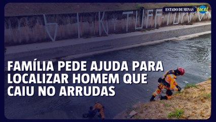 Família pede ajuda para localizar homem que caiu no Arrudas