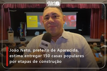 João Neto, prefeito de Aparecida, estima entregar 150 casas populares por etapas de construção