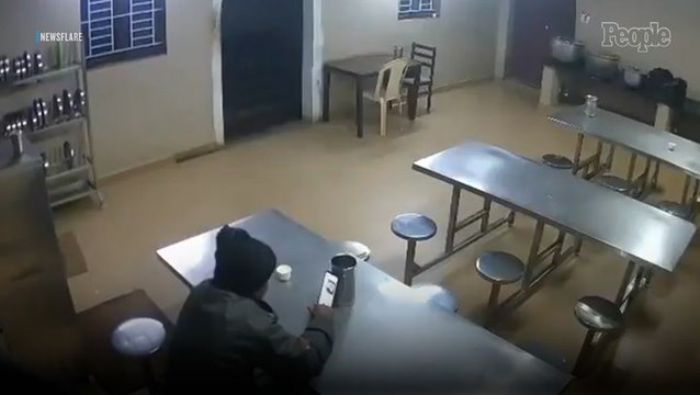 Man's Quiet Moment At Hotel Turns Into Chaos After a Wild Leopard Races into Dining Area and Chases Him