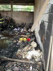 Incendio consume instrumentos de Banda de Guerra