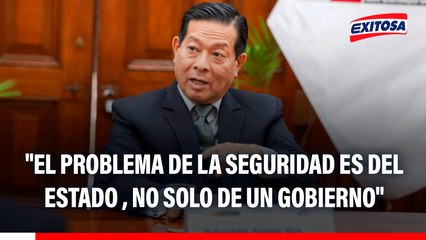 Premier Arana: "El problema de la seguridad es del Estado Nacional, no solo de un gobierno"