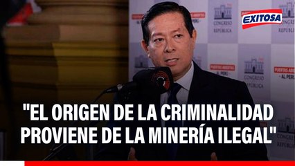 Criminalidad en Perú tiene su origen en la minería ilegal, afirma premier Arana
