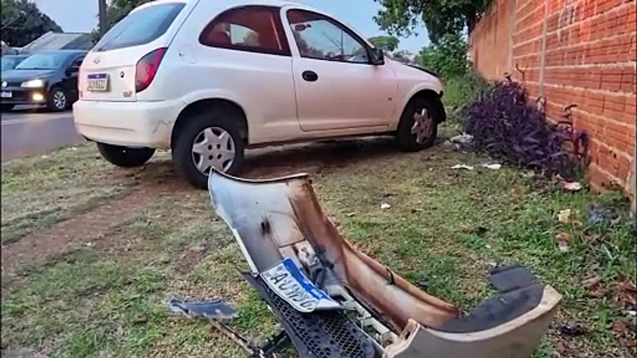 Homem, de 57 anos, tem múltiplos ferimentos após colisão no Cascavel Velho