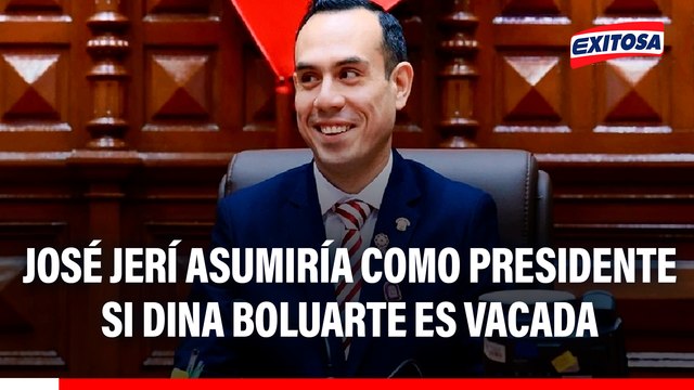 José Jerí asumiría la Presidencia si Dina Boluarte es vacada por el Congreso, señala experto