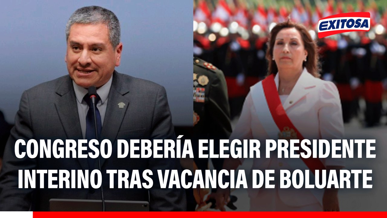 Vacancia contra Dina Boluarte: Congreso debe elegir a un nuevo presidente interino, señala Aragón