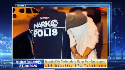 İstanbul’da Torbacılara Karşı Dev Operasyon: 189 Gözaltı, 171 Tutuklama