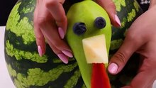 Let's see this creative art on fruits & vegetables!