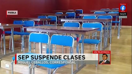 En Puebla, la SEP comunica la suspensión de clases en varios municipios del estado