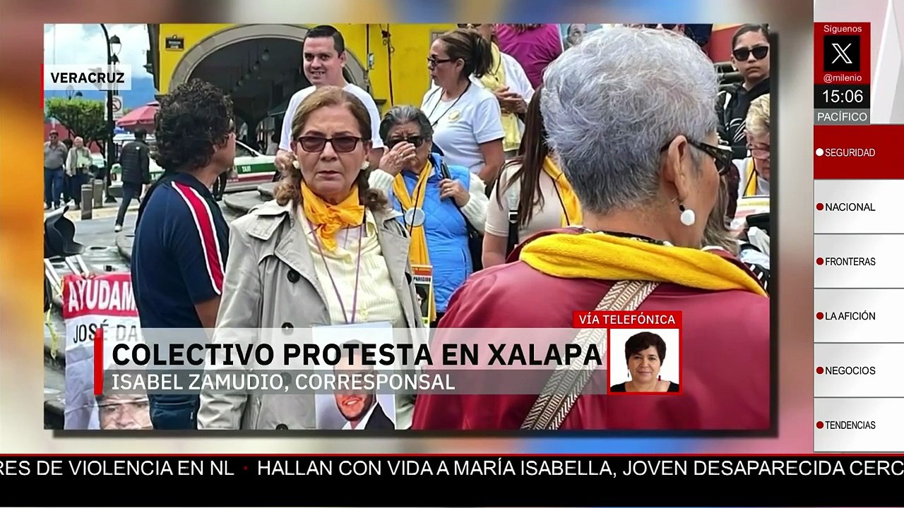 En Xalapa, Veracruz, el colectivo Solecito Veracruz protesta tras ser plantado por Luisa Garda