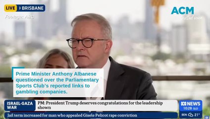 Prime Minister addresses Parliamentary Sports Club's gambling links