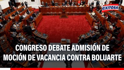 Congreso debate la admisión de mociones de vacancia contra Dina Boluarte