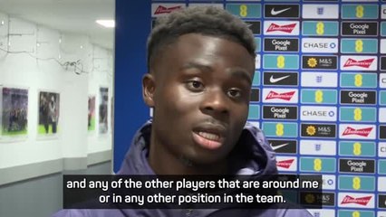 Saka enjoying England competition for places