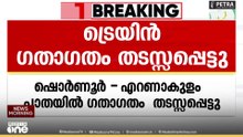 ഷോർണൂർ - എറണാകുളം പാതയിൽ ട്രെയിൻ ഗതാഗതം തടസ്സപ്പെട്ടു