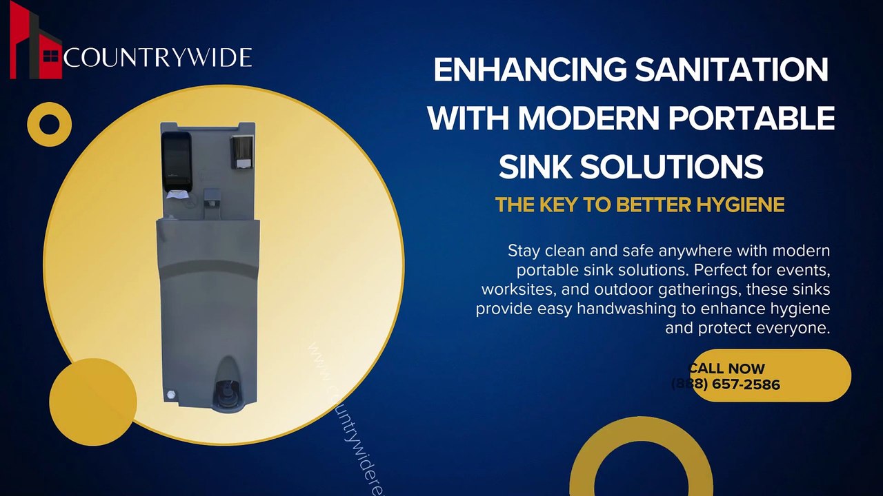 Enhancing Sanitation with Modern Portable Sink Solutions | Countrywide Rental