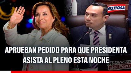 El Pleno del Congreso aprobó que Dina Boluarte asista hoy al Parlamento para que se defina su vacancia.