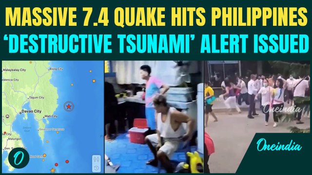 BREAKING: Panic in Philippines after 7.4 Quake; Authorities Warn of life-threatening TSUNAMI Waves