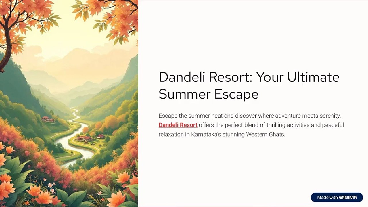 How Dandeli Resort Became the Best Place for Summer Vacations?