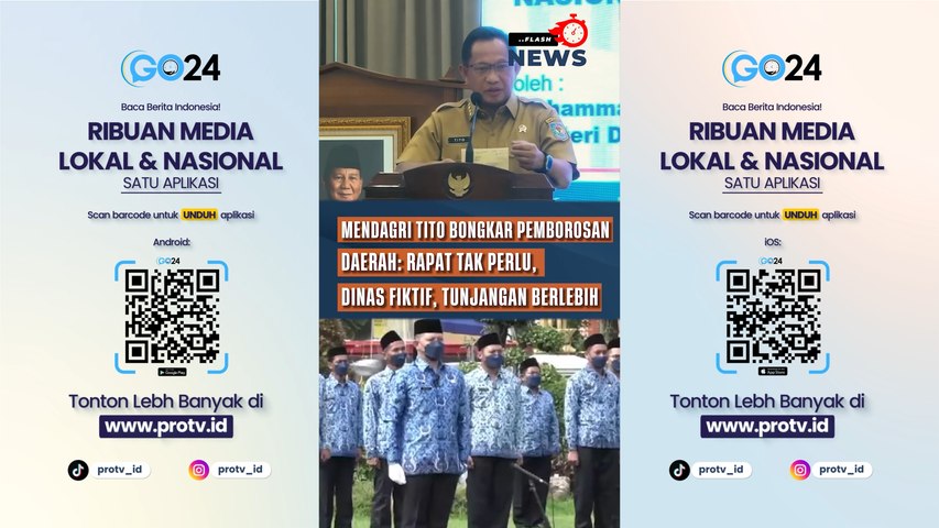 Mendagri Tito Bongkar Pemborosan Daerah Rapat Tak Perlu, Dinas Fiktif, Tunjangan Berlebih