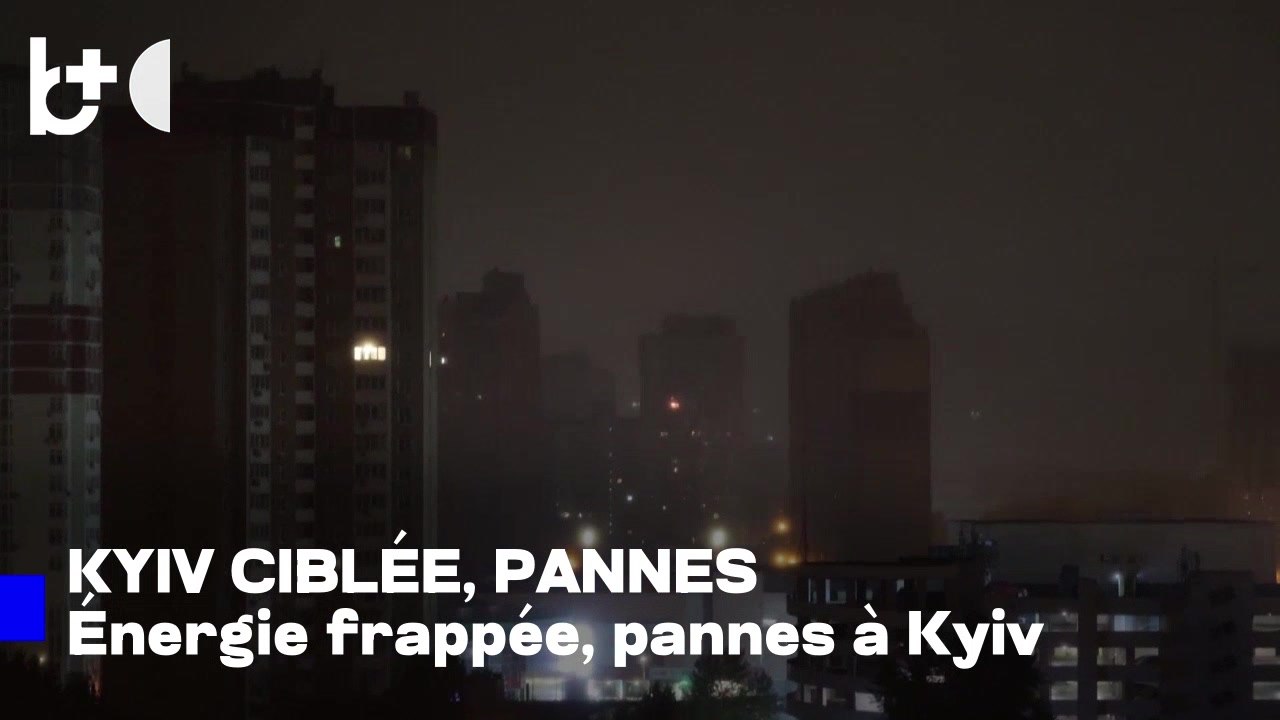 Attaque massive russe sur Kyiv: logements et sites d’énergie touchés; quartiers sans courant