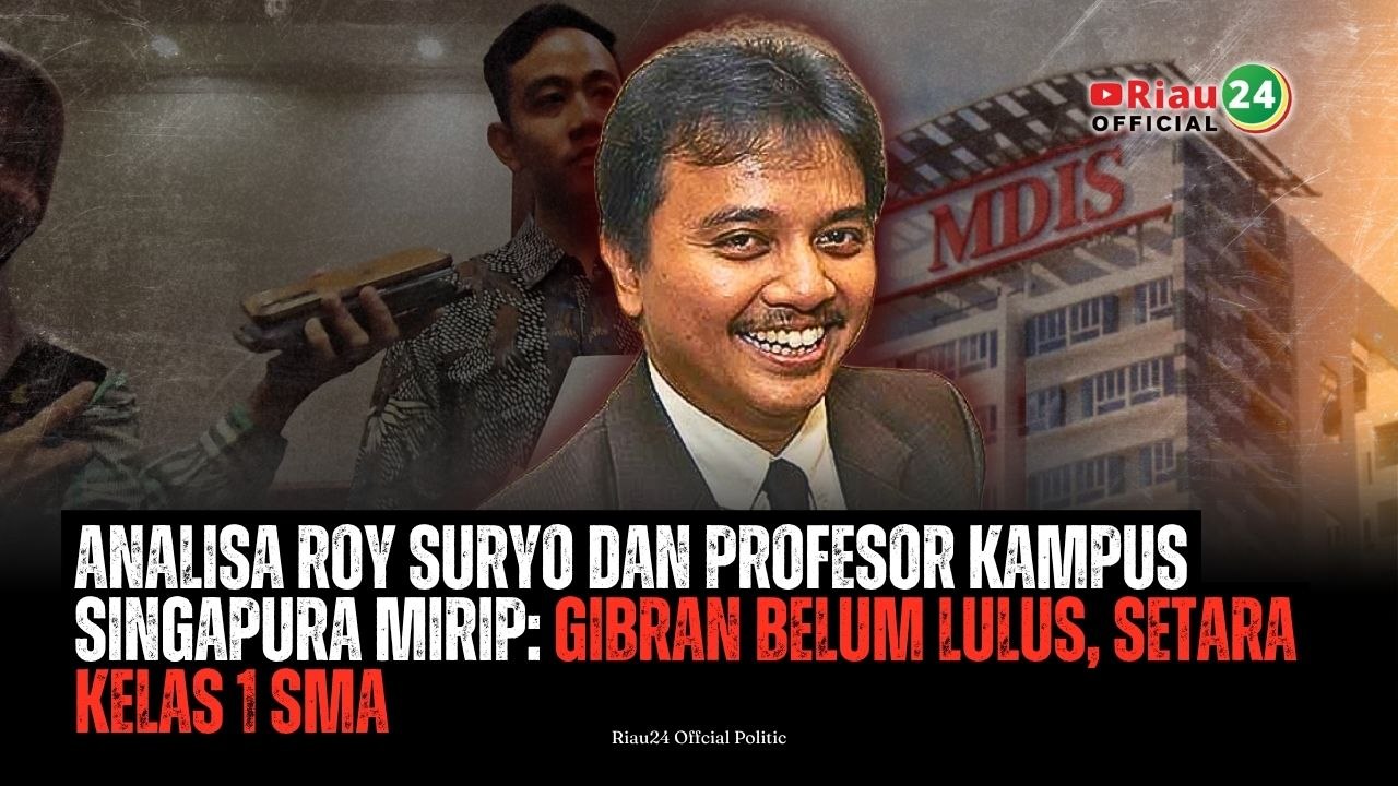 Analisa Roy Suryo dan Profesor Kampus Singapura Mirip: Gibran Belum Lulus, Setara Kelas 1 SMA
