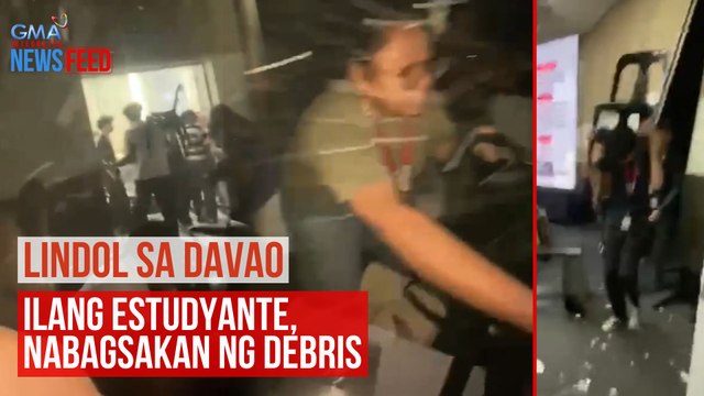 Lindol sa Davao - Ilang estudyante, nabagsakan ng debris | GMA Integrated Newsfeed