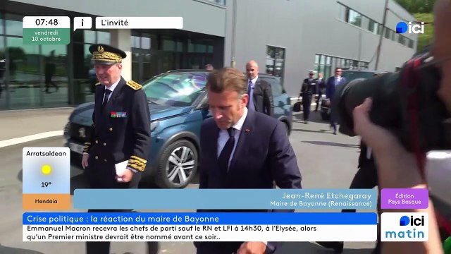 Jean René Etchegaray - maire de Bayonne et président de l'agglomération Pays Basque